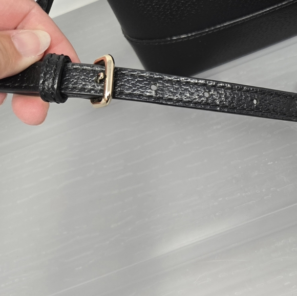 Kate Spade Bay Street Hanna Black Leather Crossbody Purse - Picture 4 of 14